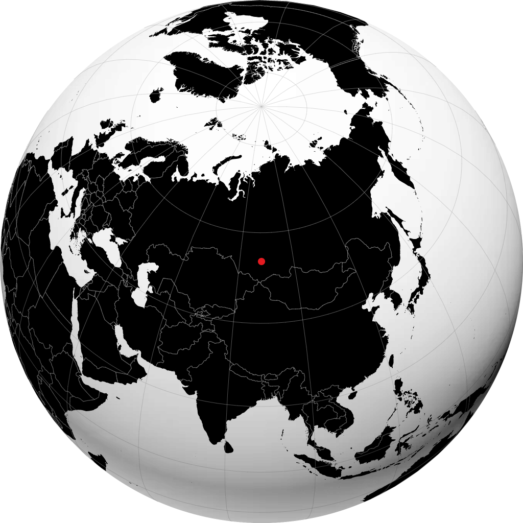 Mezhdurechensk no globo
