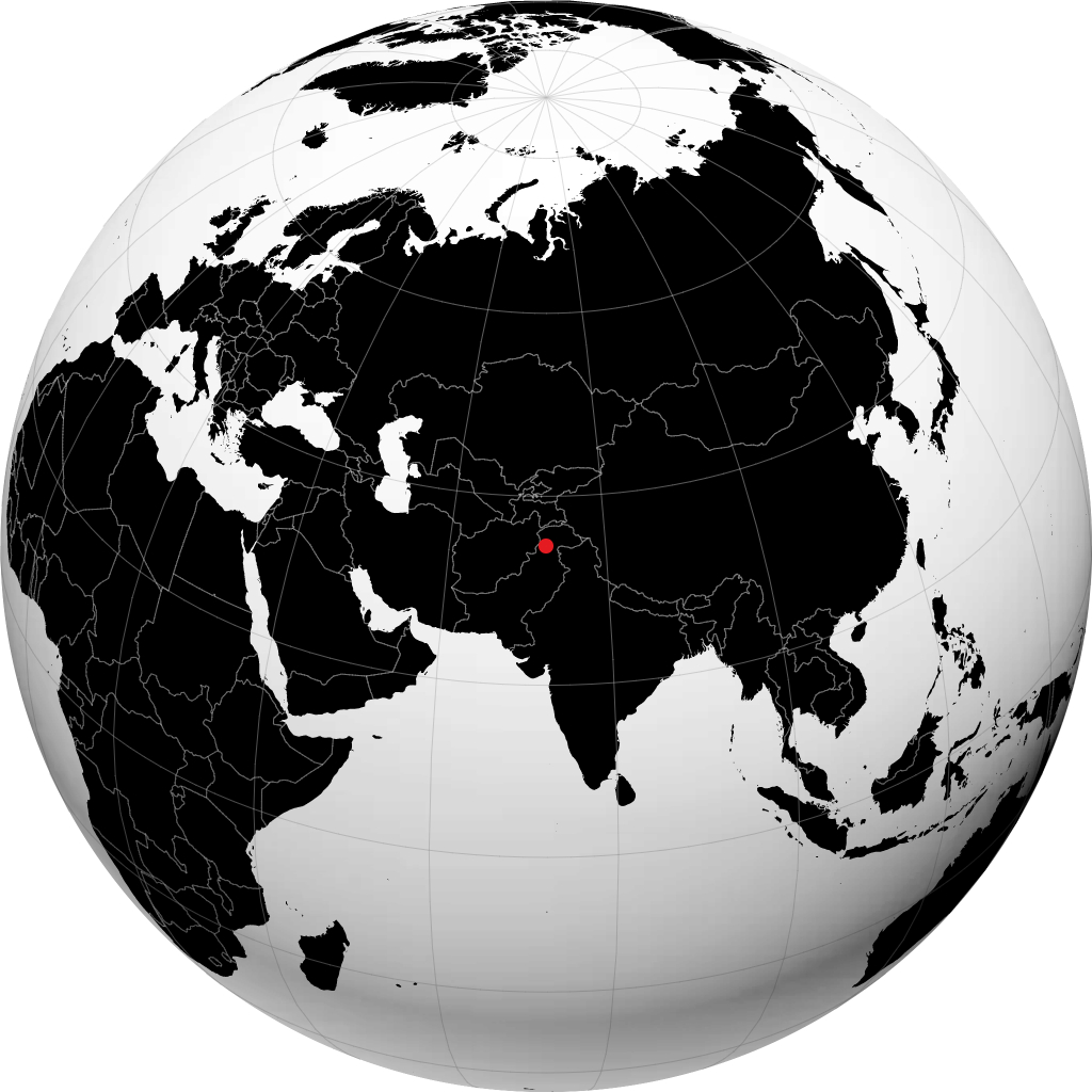 Mingora no globo