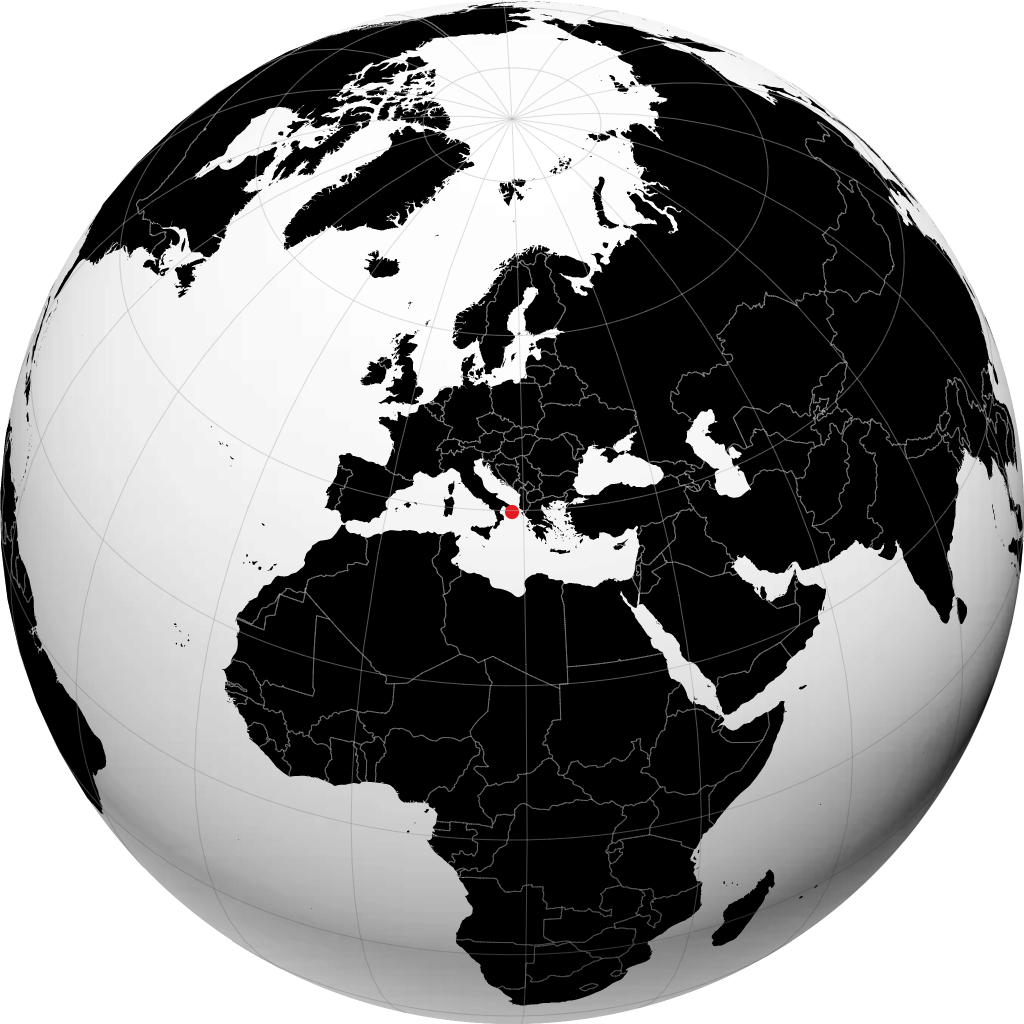 Morciano di Leuca no globo