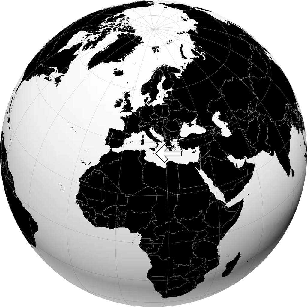 Malta no globo