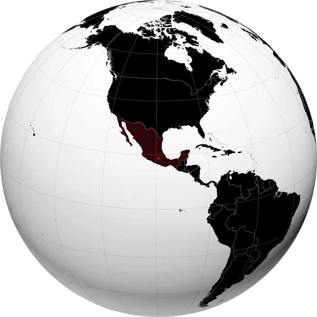 Estado de Morelos no globo