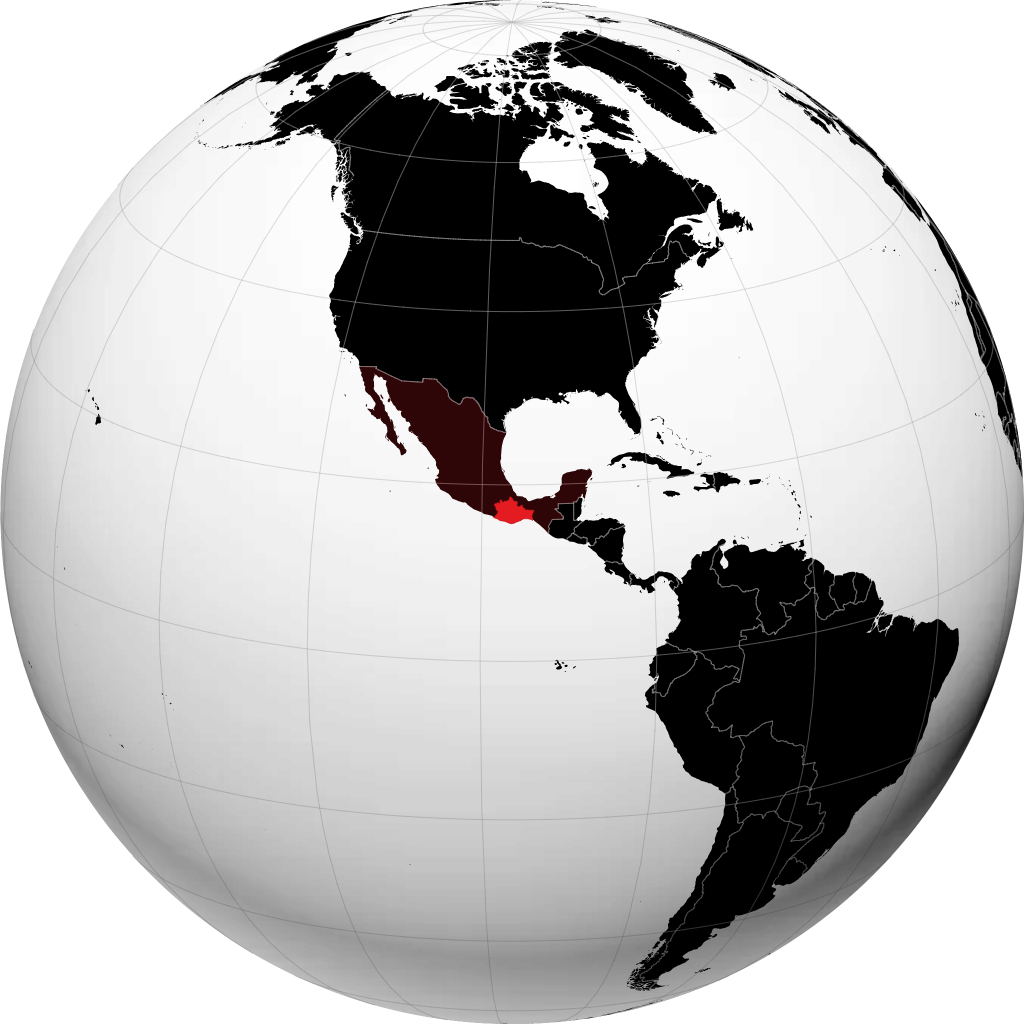 Estado de Oaxaca no globo