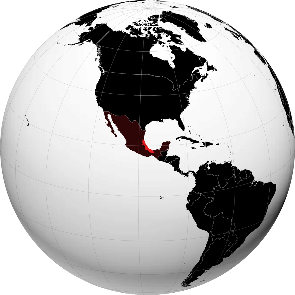 Estado de Veracruz no globo