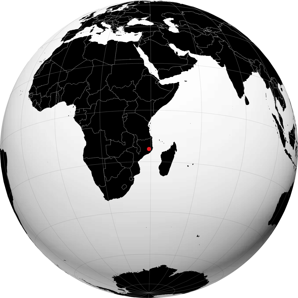 Nampula no globo