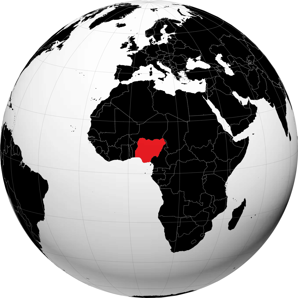 Nigéria no globo