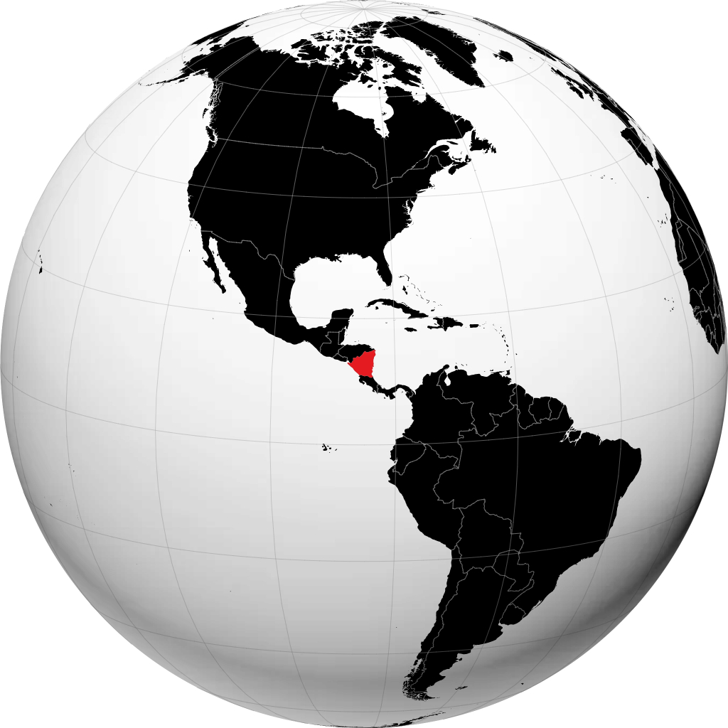 Nicarágua no globo