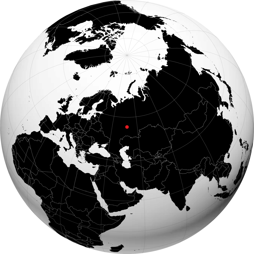 Nizhnekamsk no globo