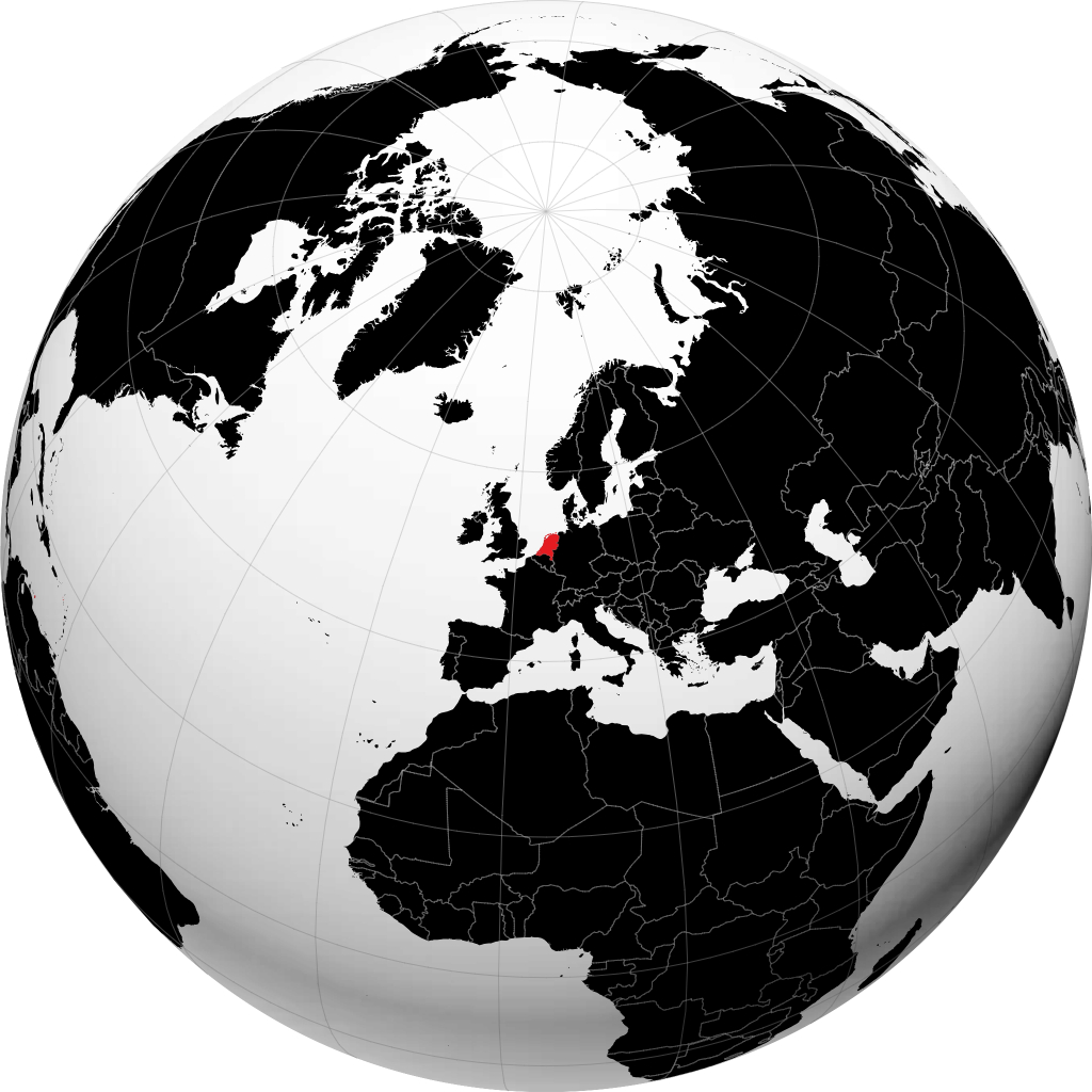 Países Baixos no globo