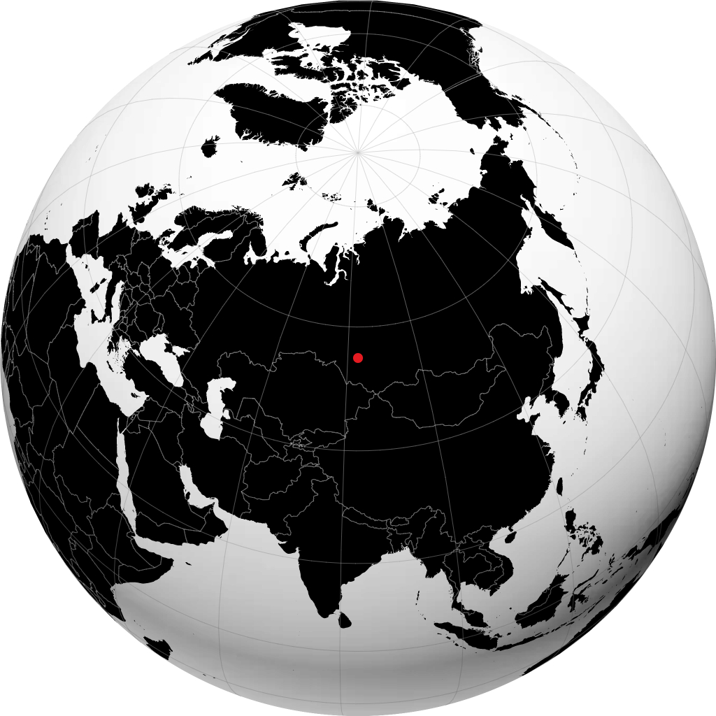 Novosibirsk no globo