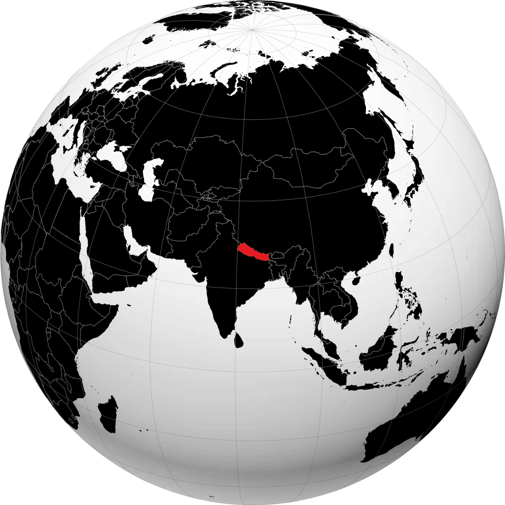 Nepal no globo