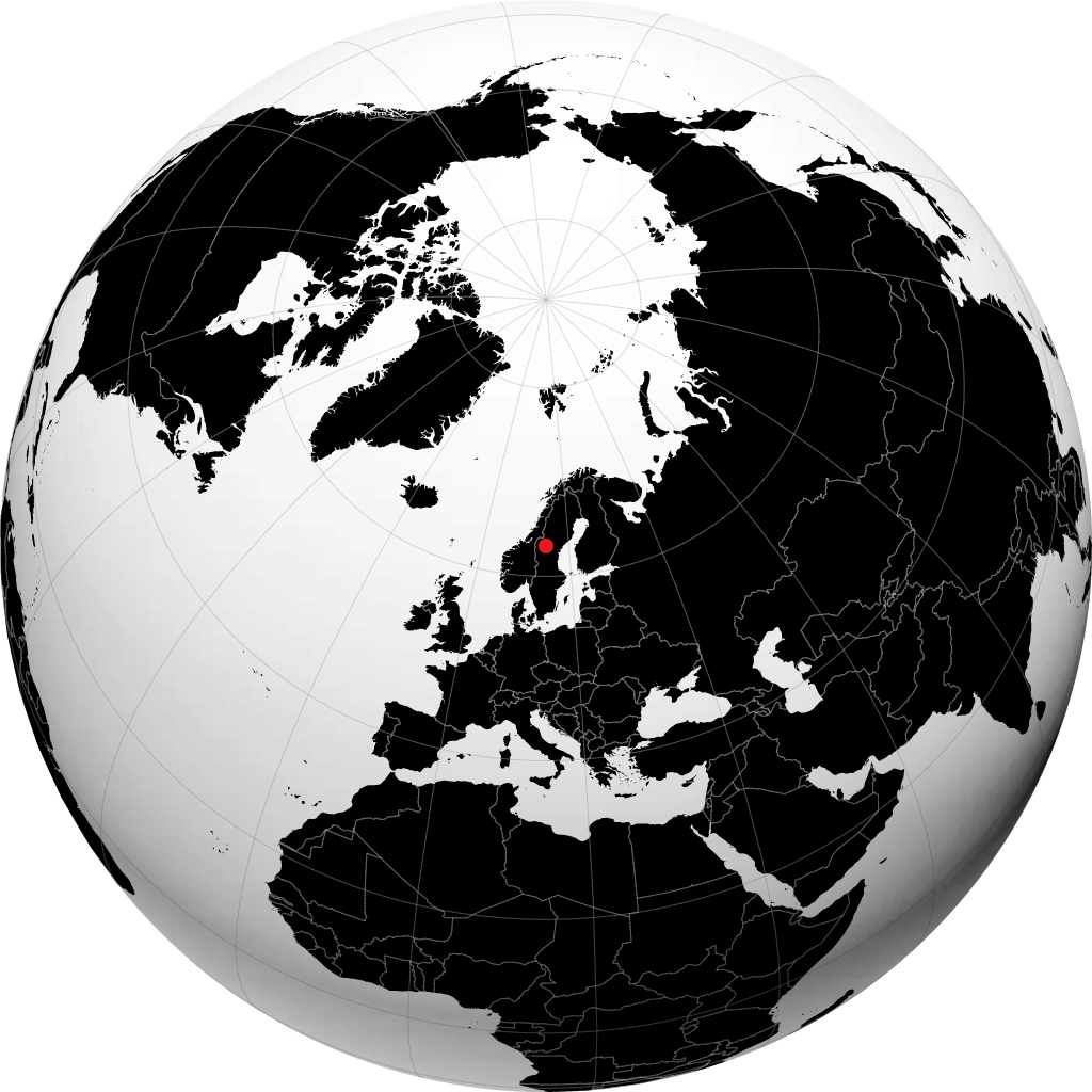 Östersund no globo