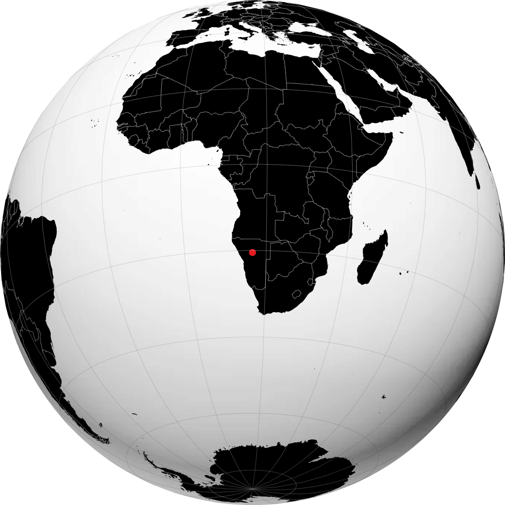 Otjiwarongo no globo