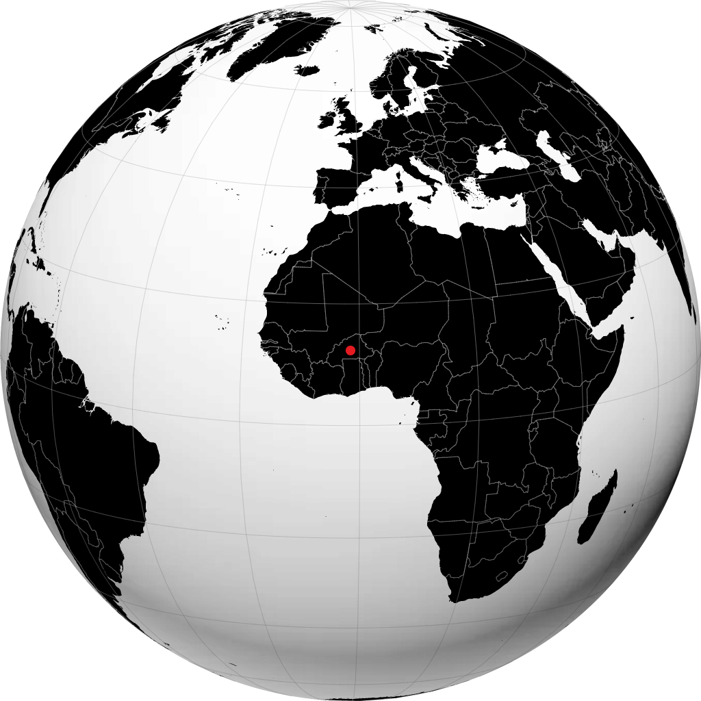 Uagadugu no globo