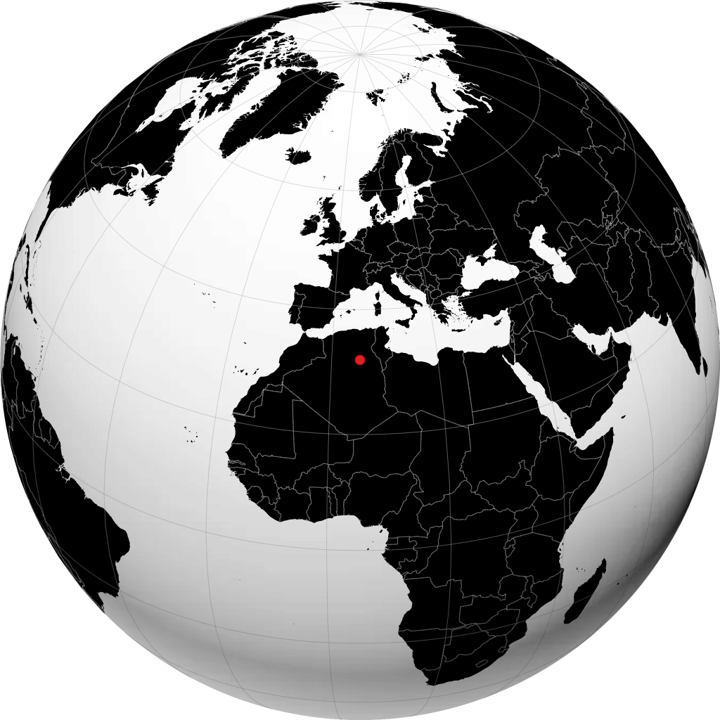 Ouargla no globo