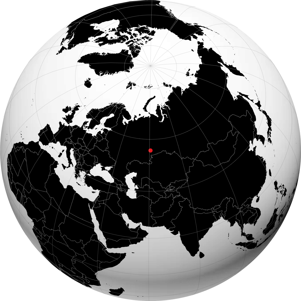 Ozersk no globo