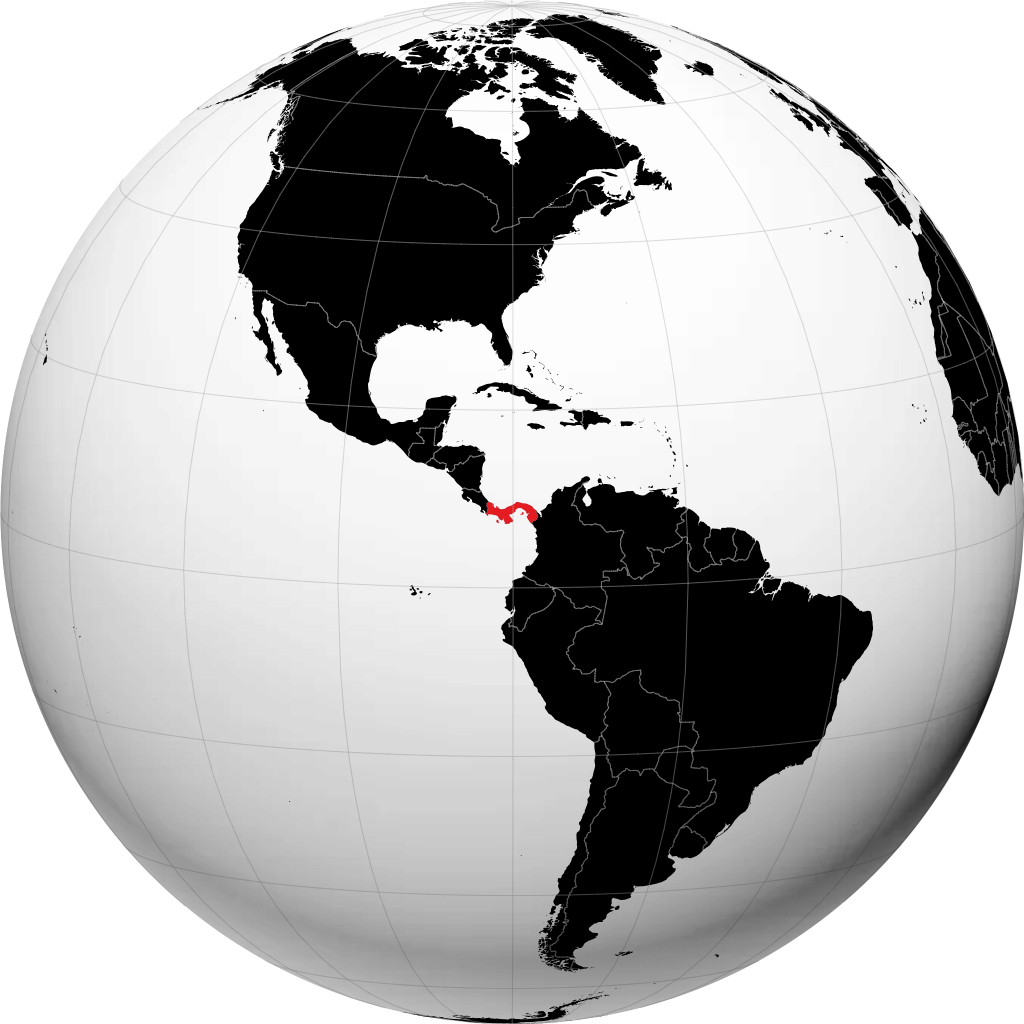 Panamá no globo