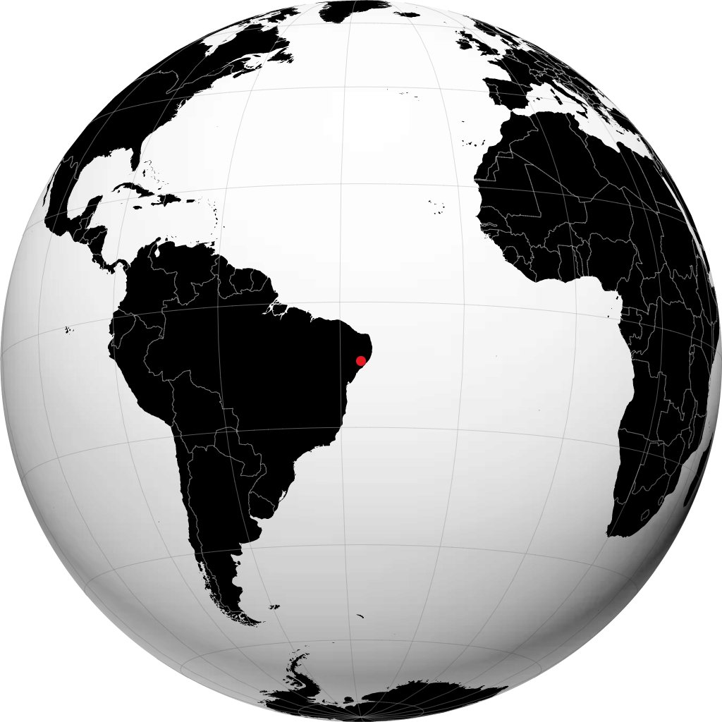 Palmeira dos Índios no globo