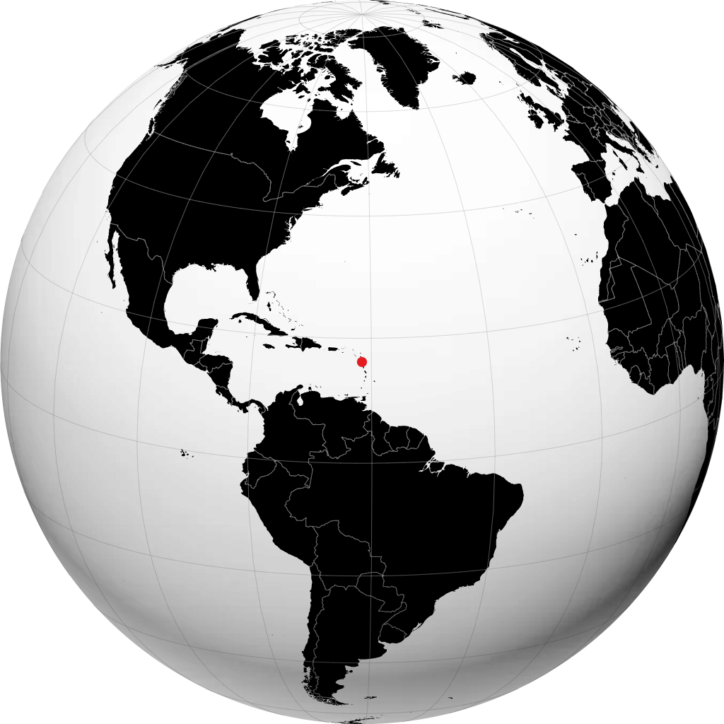 Pointe-à-Pitre no globo