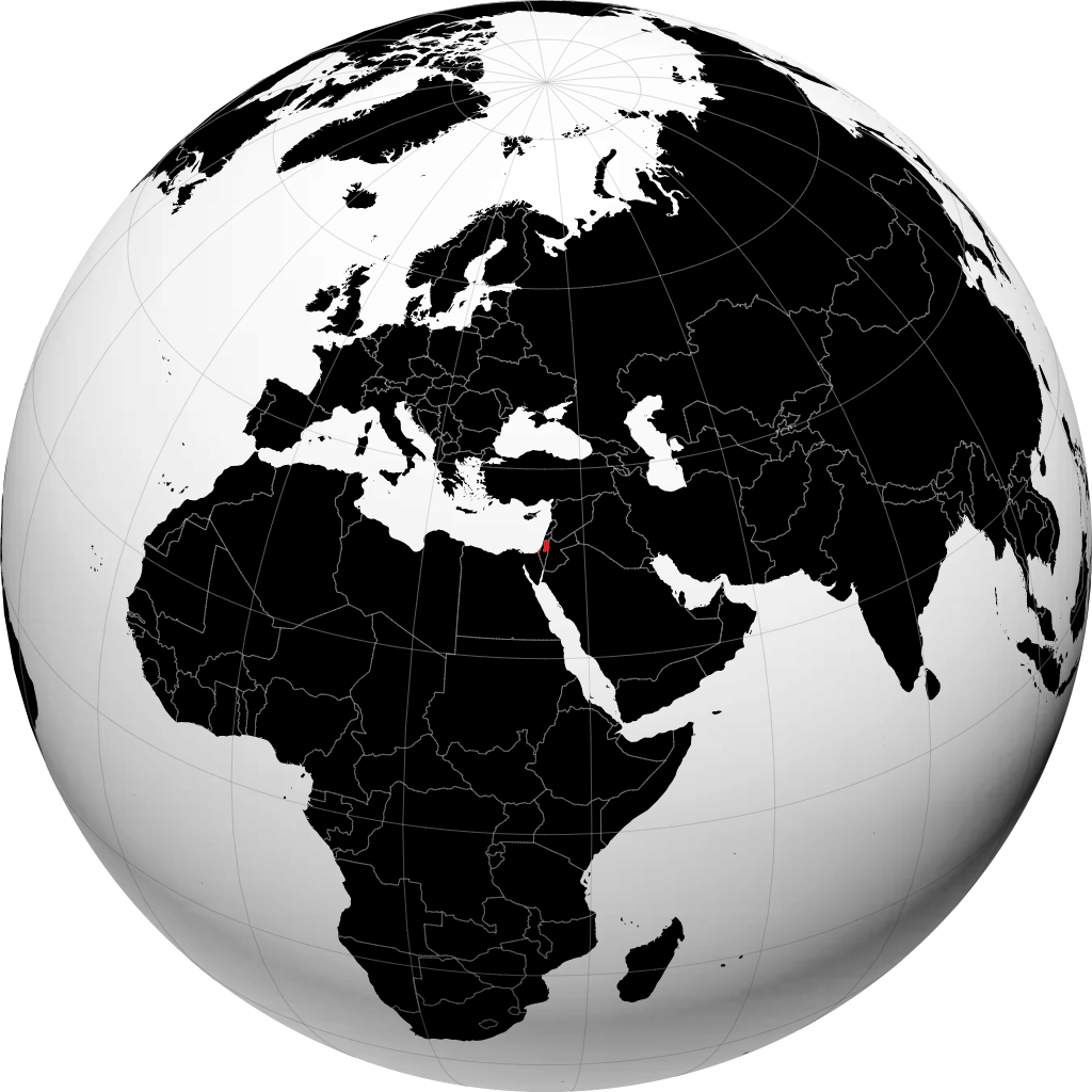 Palestina no globo