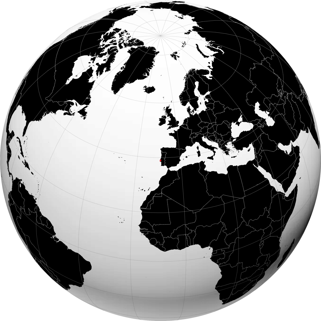 Distrito de Lisboa no globo