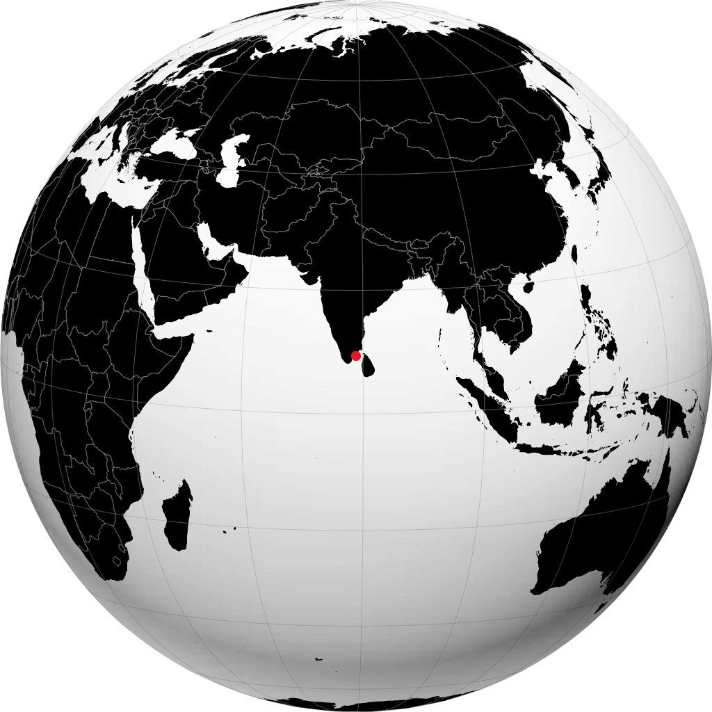 Ramanathapuram no globo