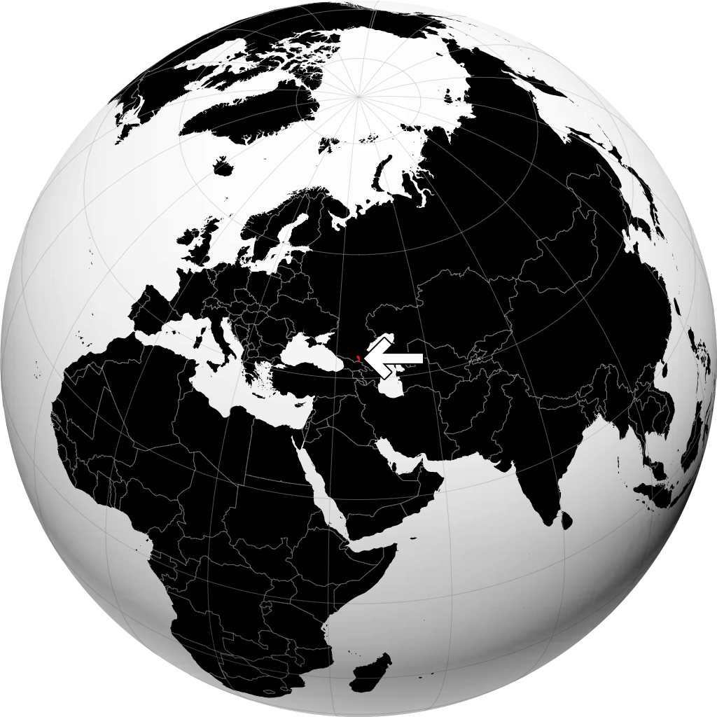 Inguchétia no globo