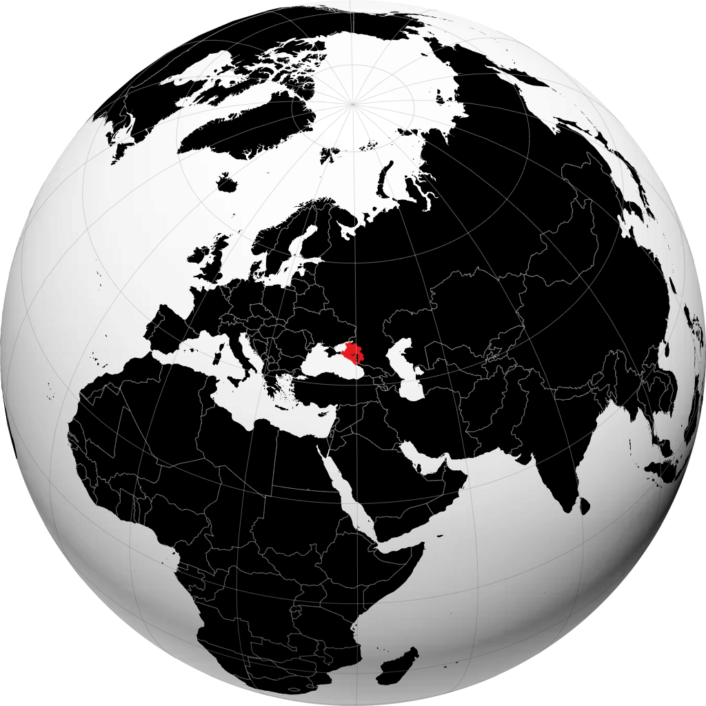 Krai de Krasnodar no globo