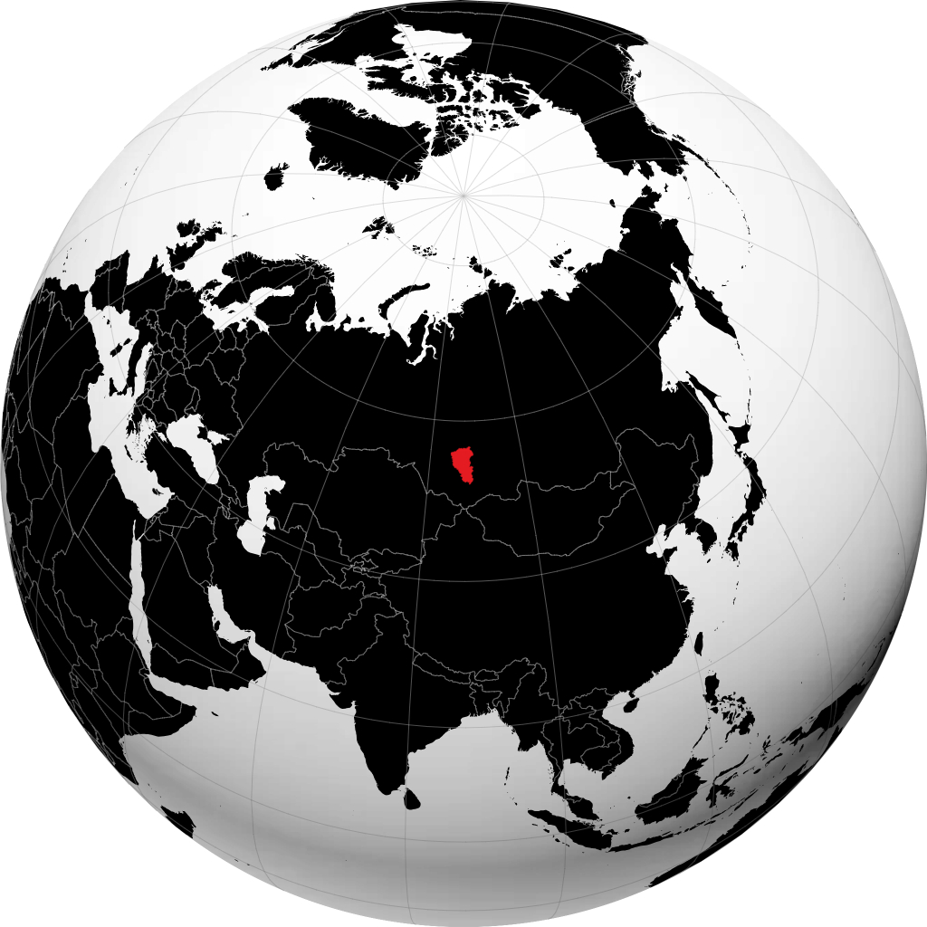 Oblast de Kemerovo no globo