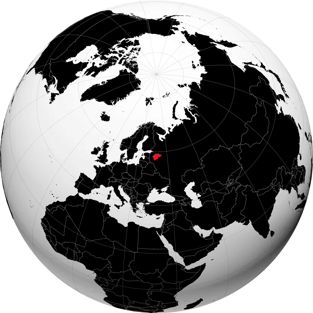 Província de Novgorod no globo