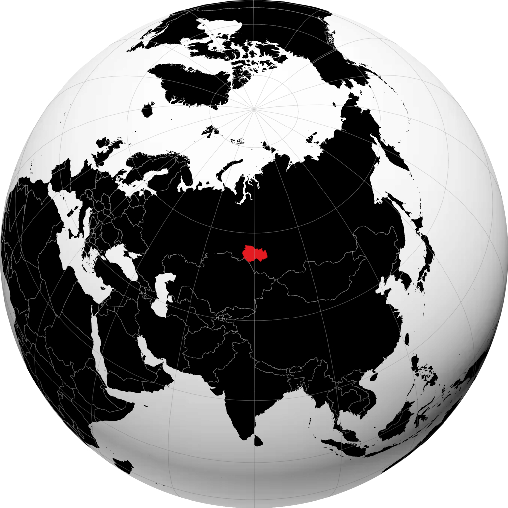 Província de Novosibirsk no globo