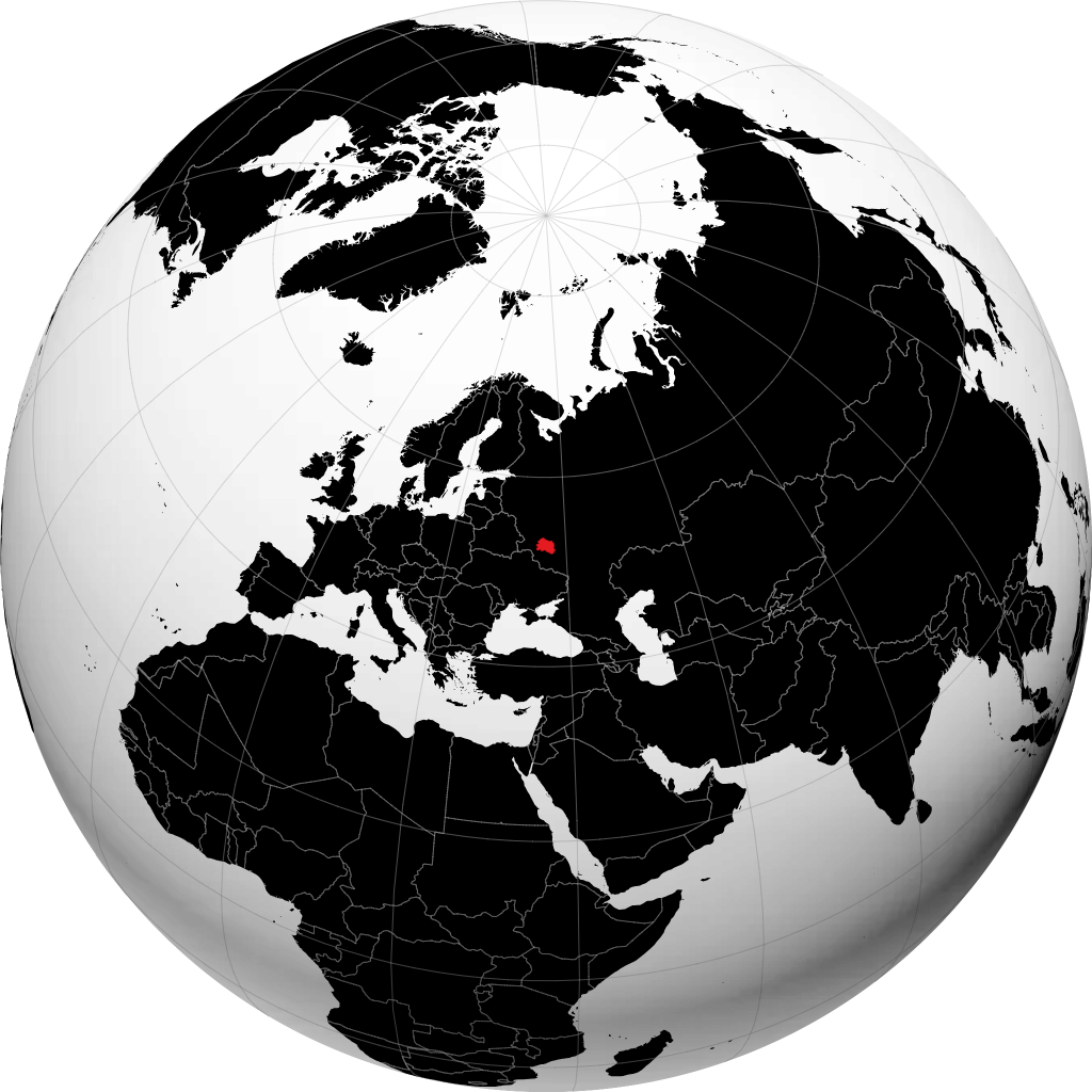 Oblast de Oriol no globo