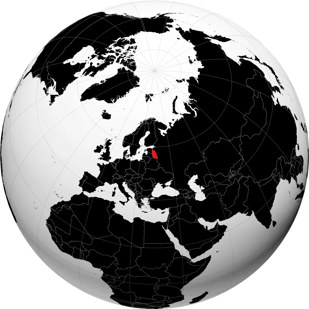 Oblast de Pskov no globo