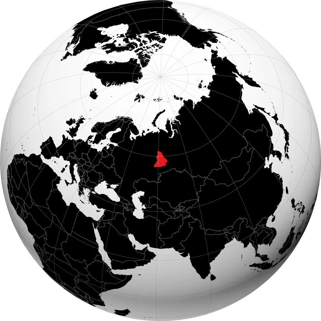 Oblast de Sverdlovsk no globo