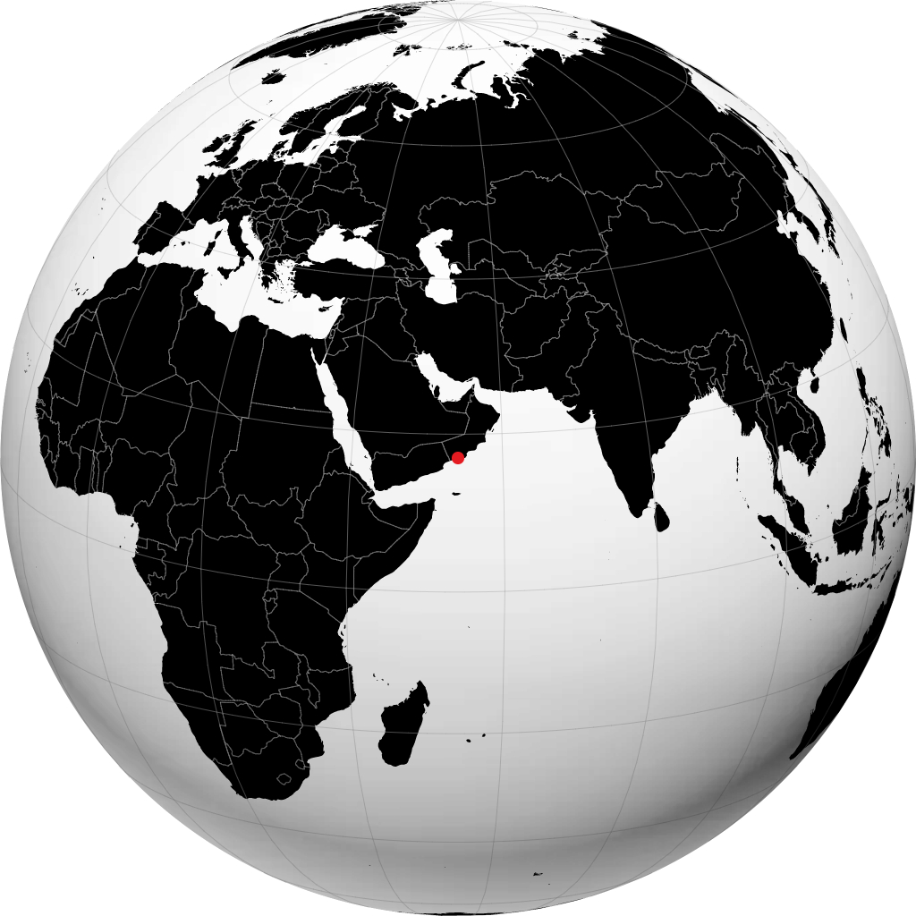 Salalah no globo