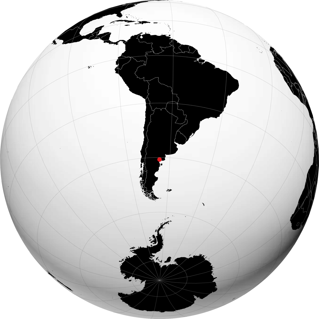San Antonio Oeste no globo