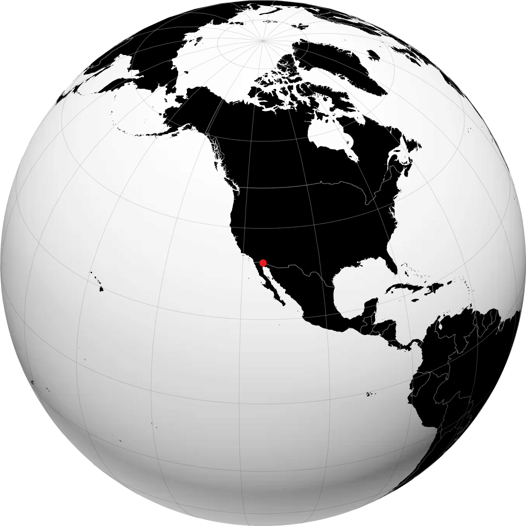 San Luis Río Colorado no globo