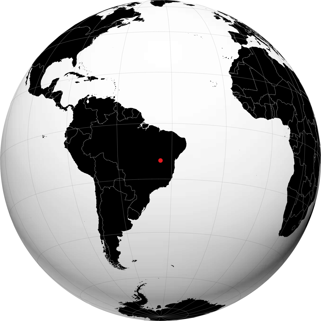Santa Maria da Vitória no globo