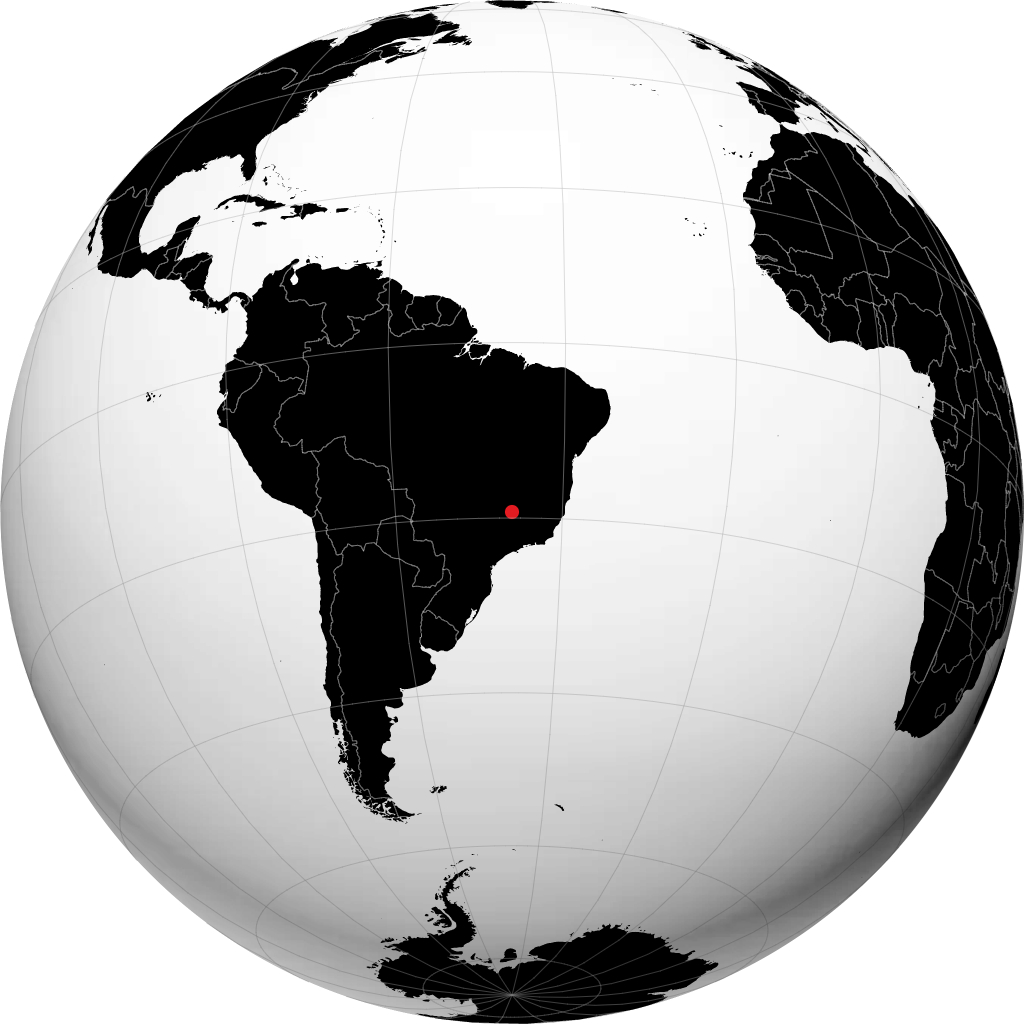 São Gotardo no globo