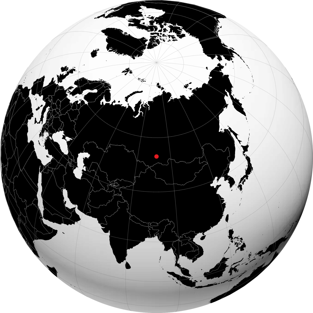 Sayanogorsk no globo