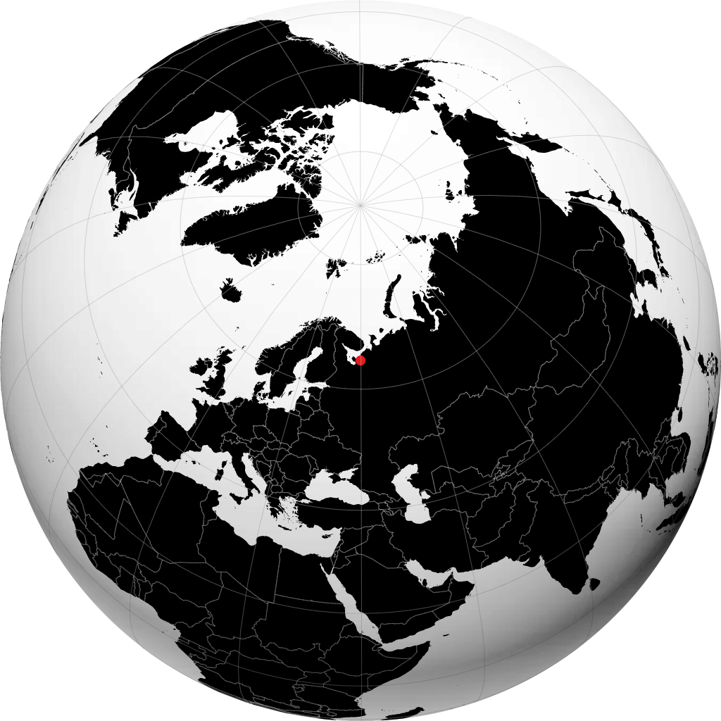 Severodvinsk no globo