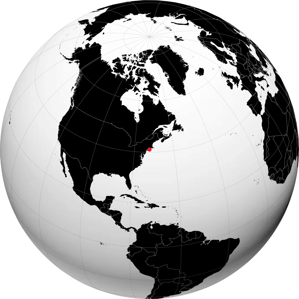 Shelter Island no globo