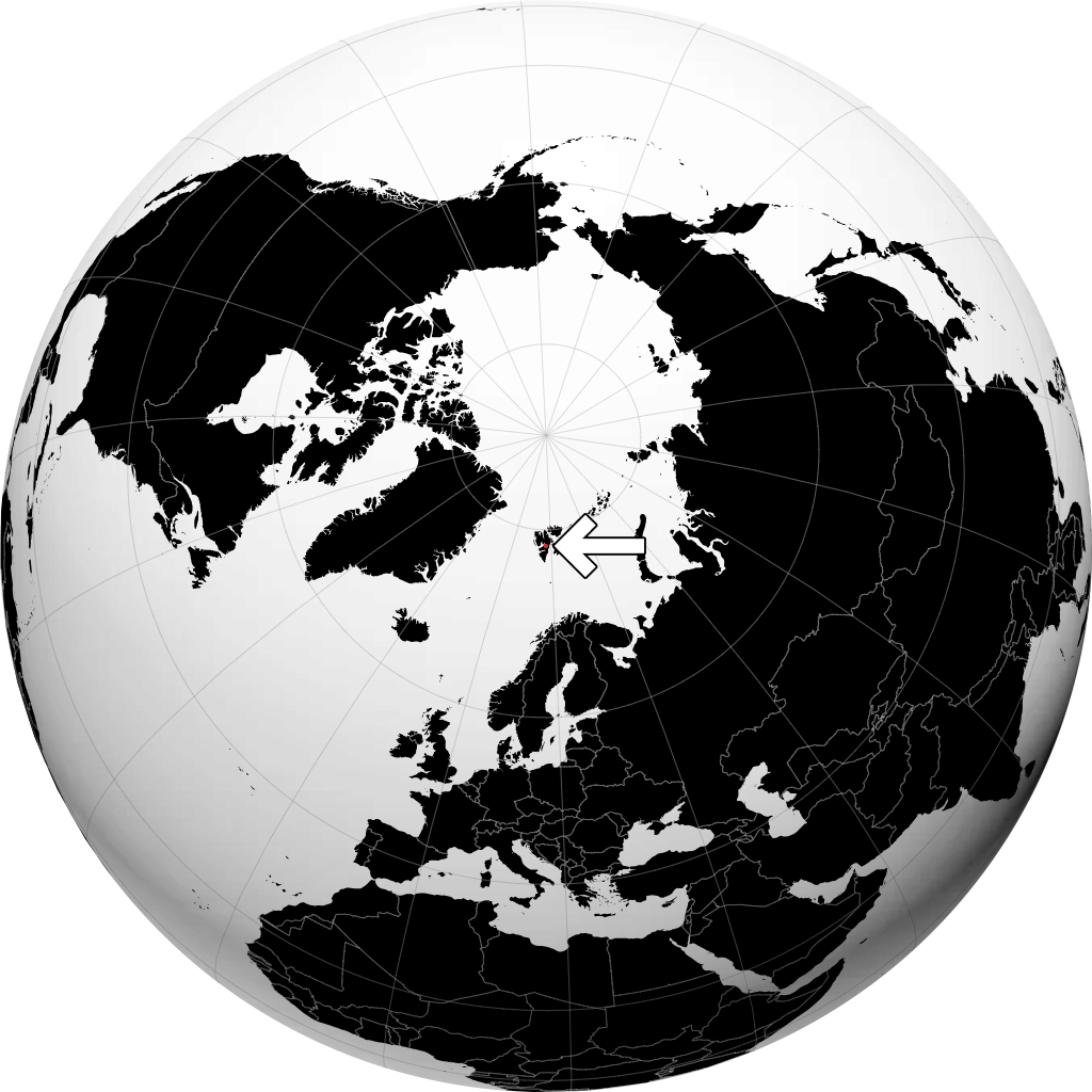 Svalbard e Jan Mayen no globo