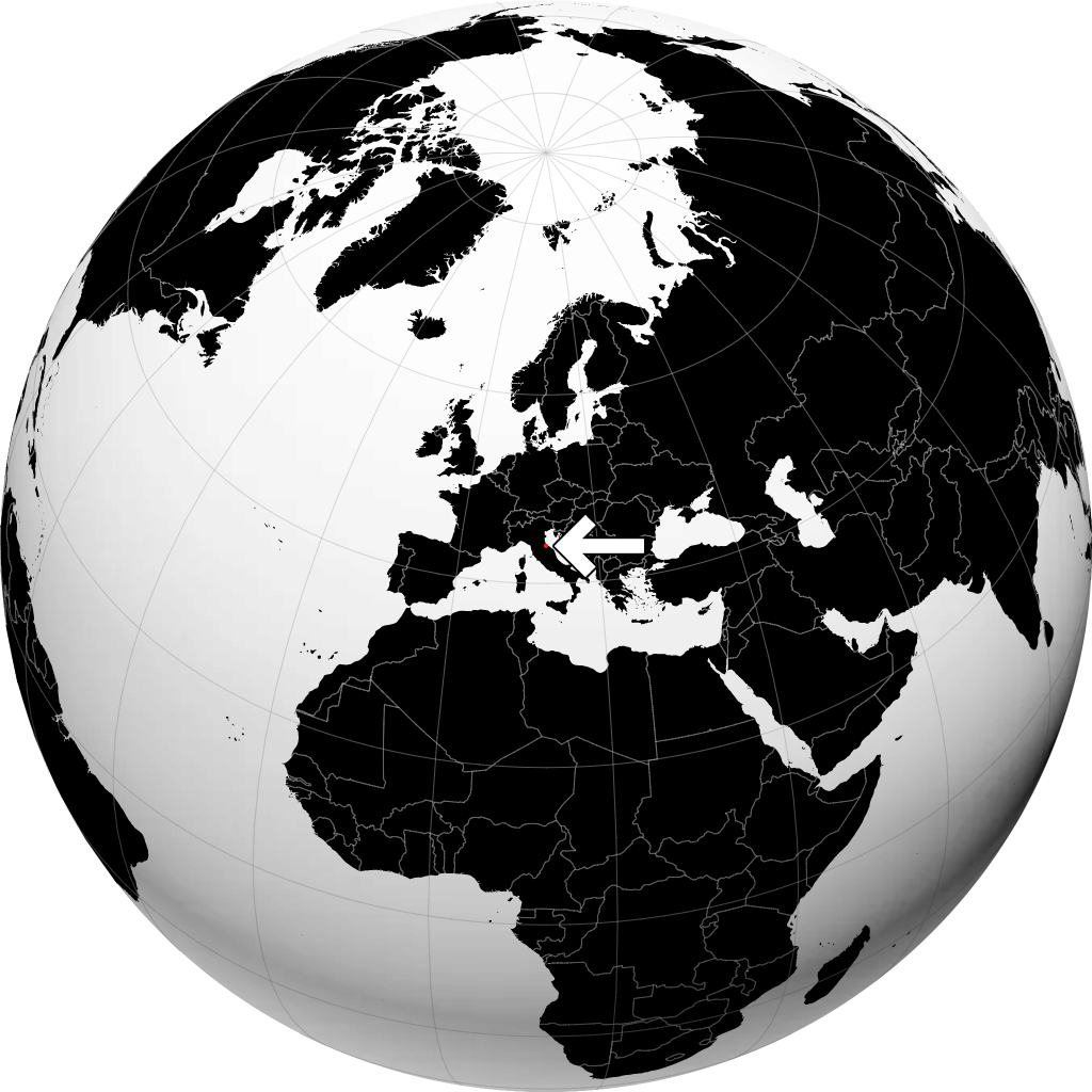 San Marino no globo