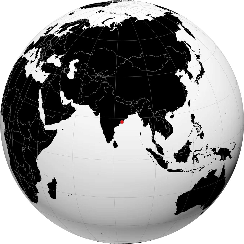 Srikakulam no globo