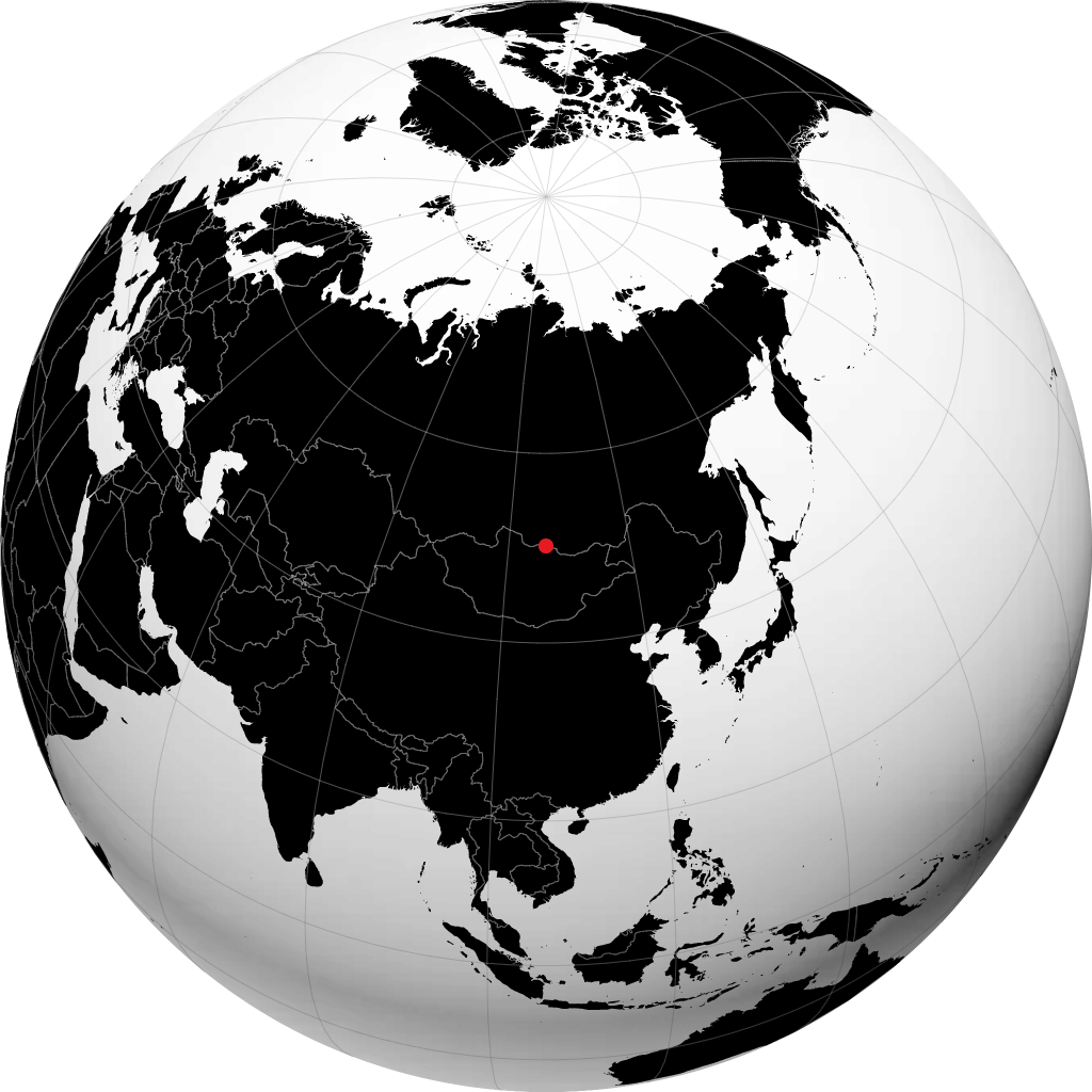 Sühbaatar no globo