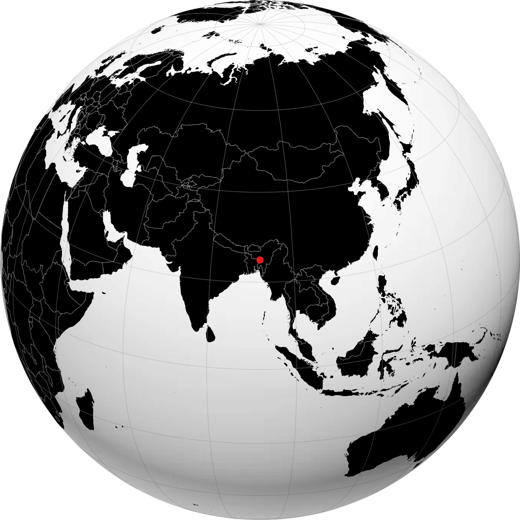 Sylhet no globo