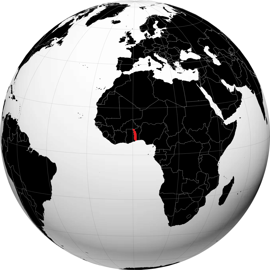 Togo no globo