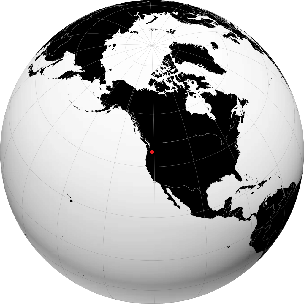 The Dalles no globo