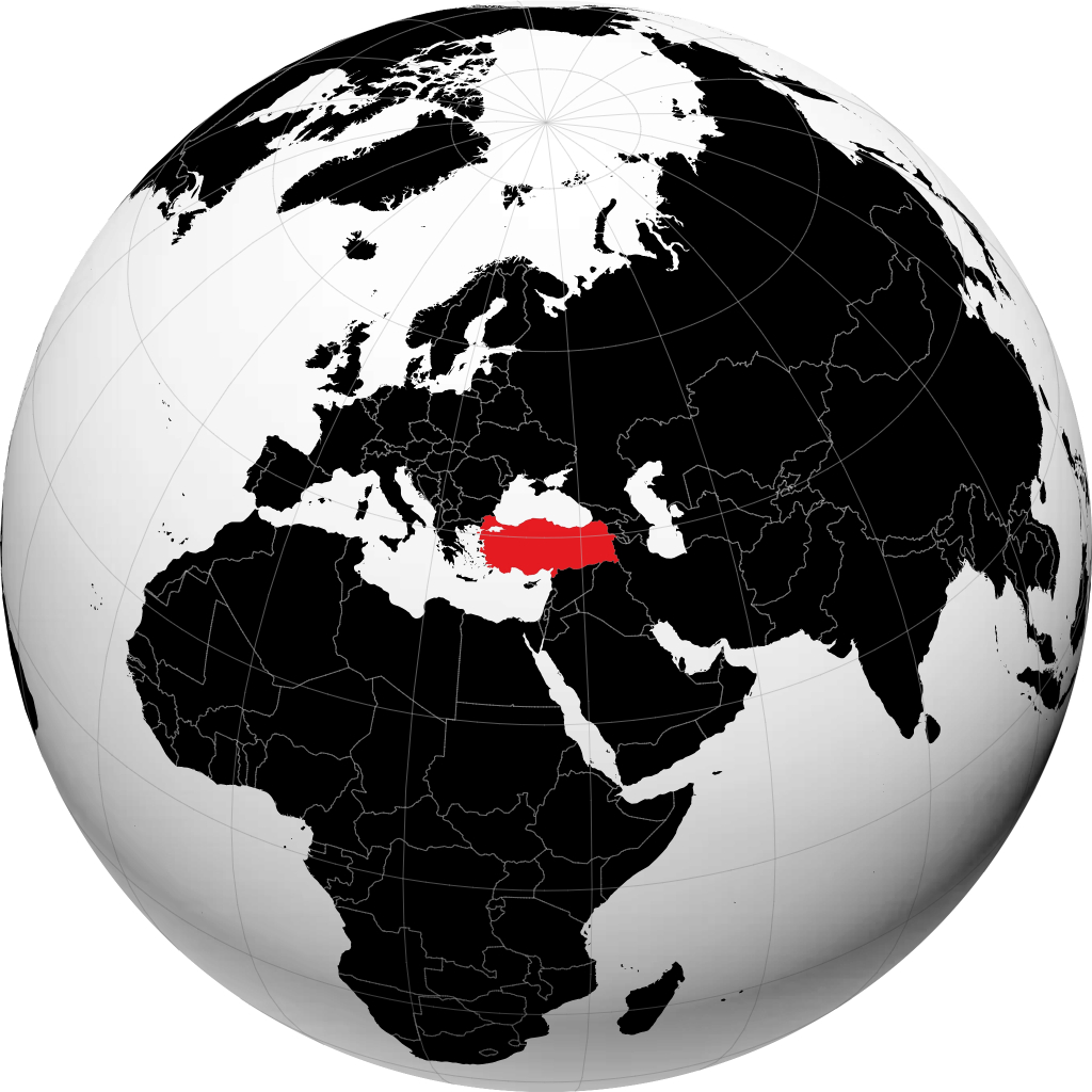 Turquia no globo