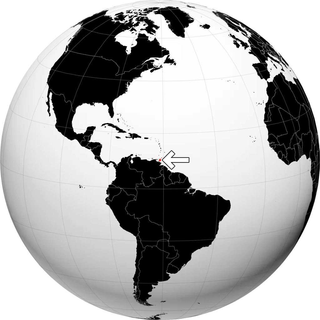 Trindade e Tobago no globo
